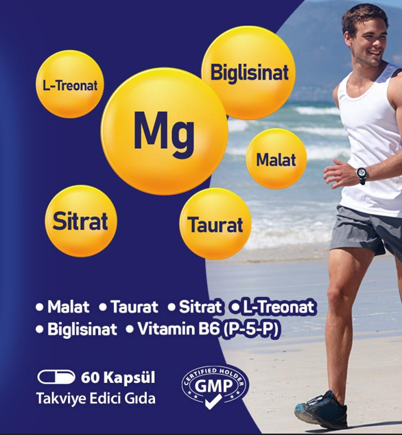 Magnesave 5 New Formula Magnezyum Complex 60 Kapsül