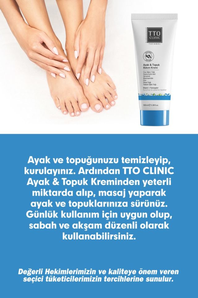 TTO Clinic Ayak & Topuk Bakım Kremi 100 ml