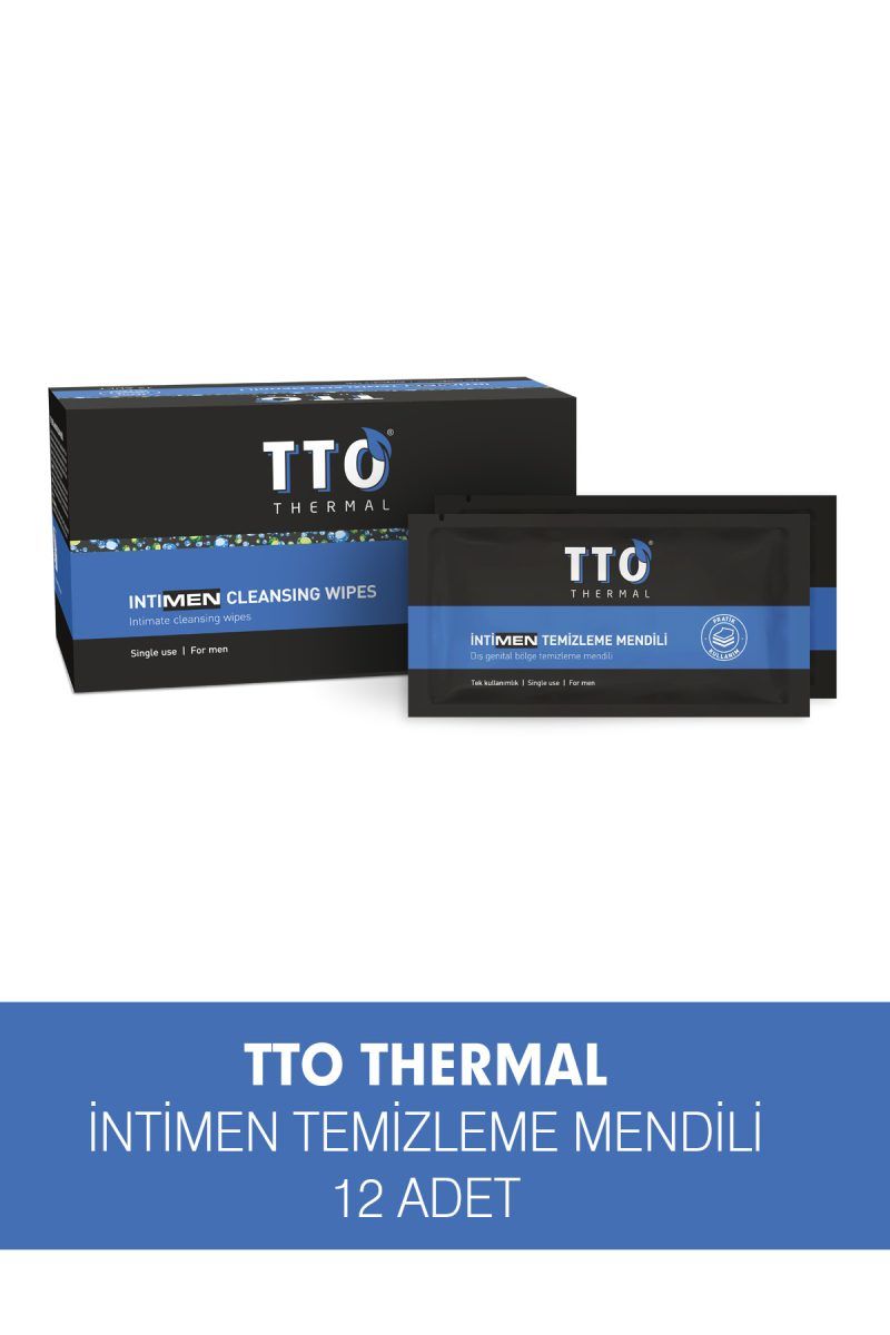 TTO Thermal İntiMEN Temizleme Mendili 12 Adet (Erkek)