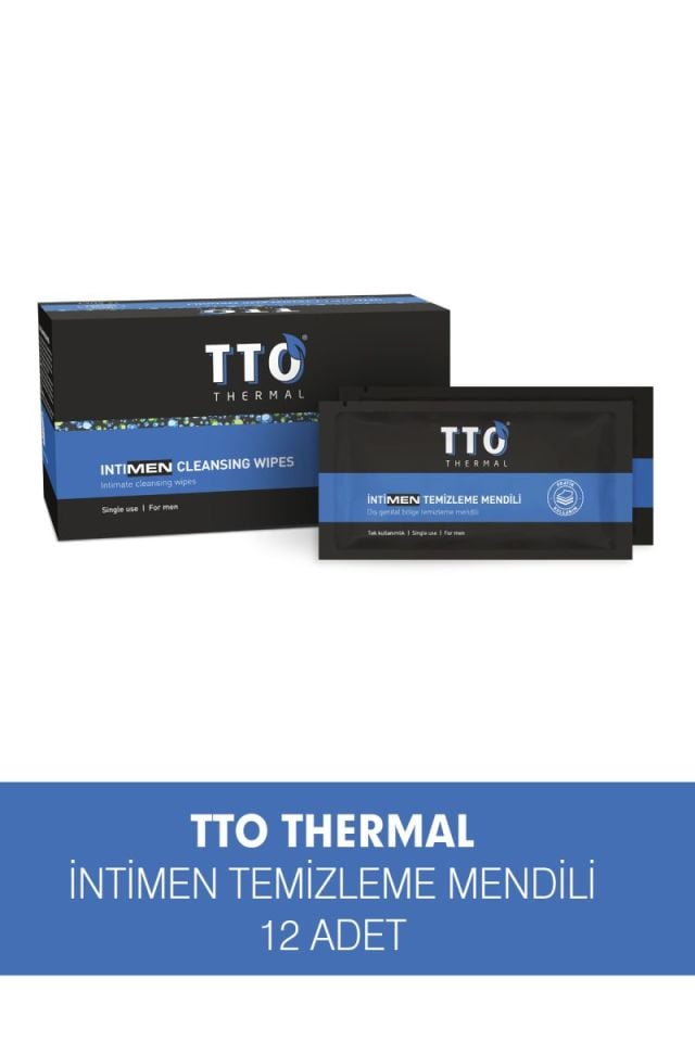 TTO Thermal İntiMEN Temizleme Mendili 12 Adet (Erkek)