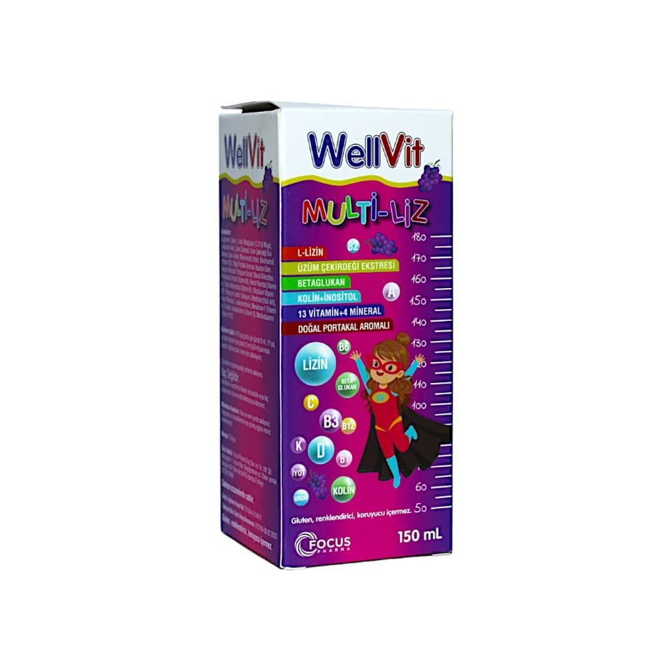 Wellvit Multi-liz Şurup 150 ml - 1 ALANA 1 BEDAVA