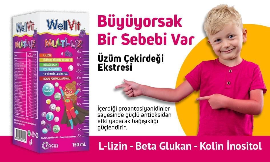 Wellvit Multi-liz Şurup 150 ml - 1 ALANA 1 BEDAVA