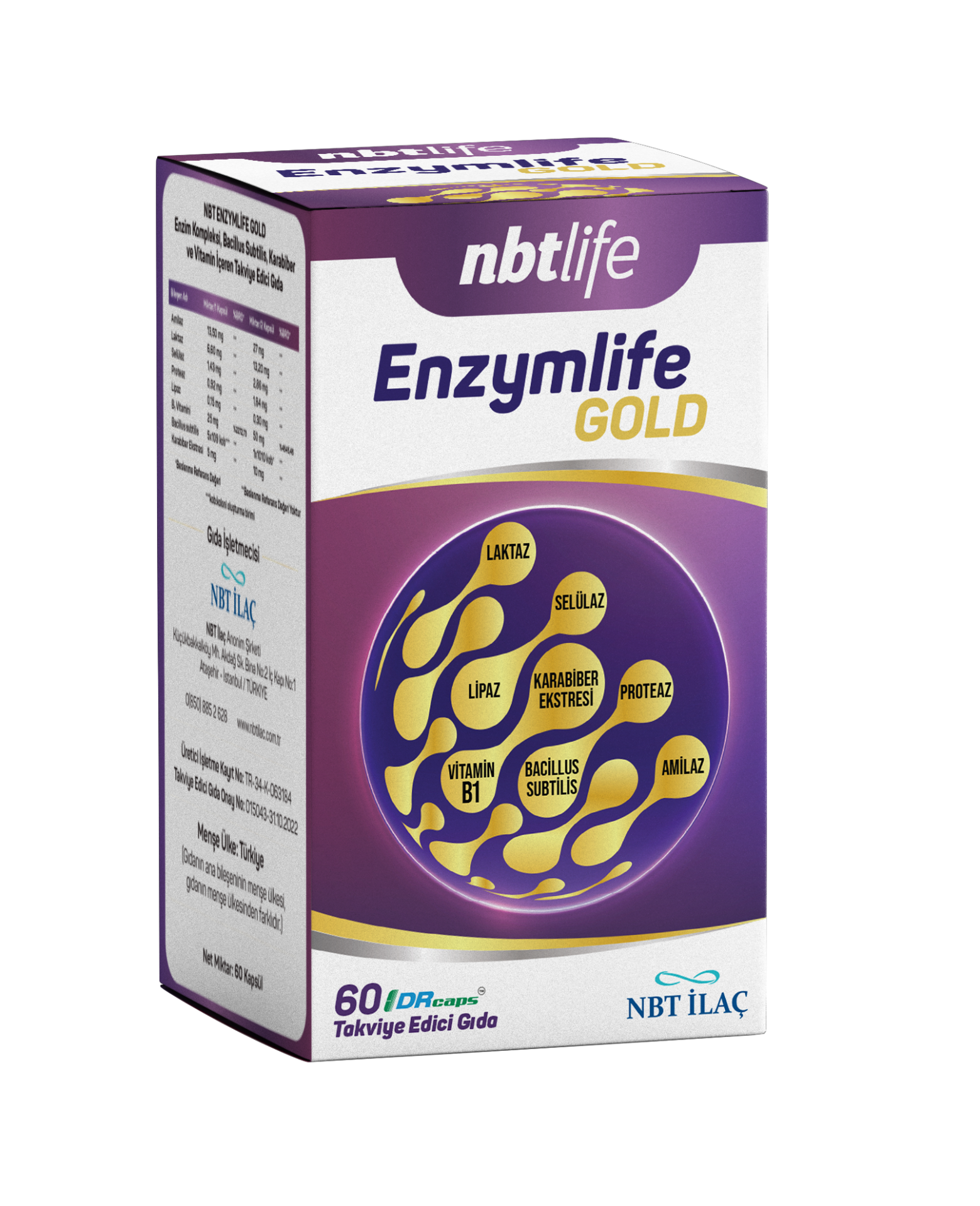 NBT Enzymlife Gold 60 Kapsül