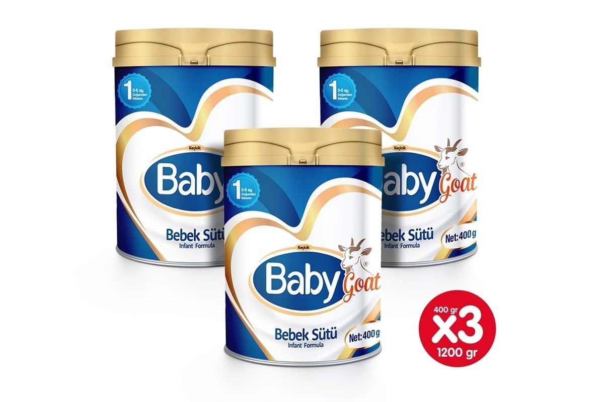 Babygoat Keçi Bebek Sütü 400 gr (0-6 Ay No:1) 3LÜ