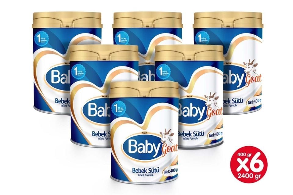 Babygoat Keçi Bebek Sütü 400 gr (0-6 Ay No:1) 6LI