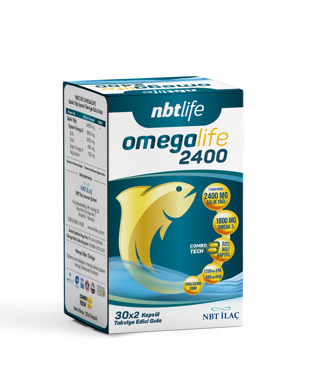 NBT Omegalife 2400 Balık Yağı 30x2 Kapsül