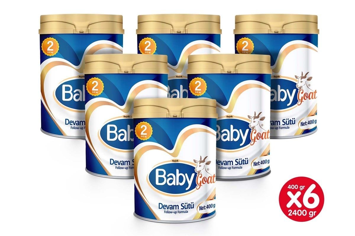 Babygoat Keçi Bebek Sütü 400 gr (6-12 Ay No:2) 6LI