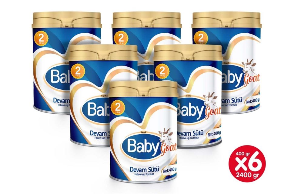 Babygoat Keçi Bebek Sütü 400 gr (6-12 Ay No:2) 6LI
