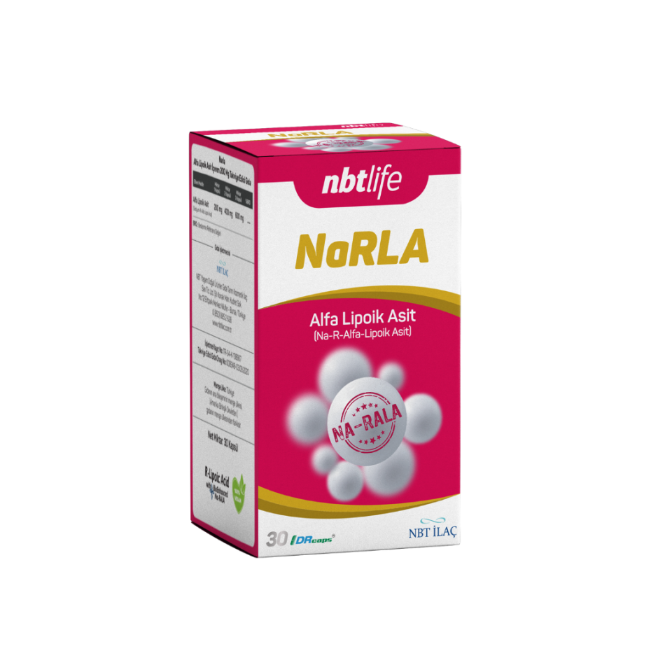 NBT NaRLA (NA-R-alfa Lipoik Asit) 30 Kapsül
