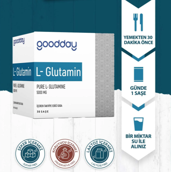 Goodday L-Glutamin 5000 mg 30 Saşe