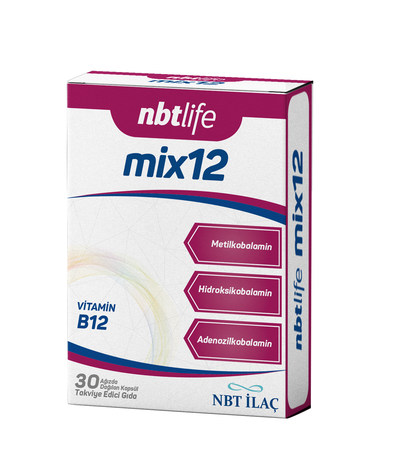 NBT Mix12 (Vitamin B12) Ağızda Dağılan 30 Kapsül