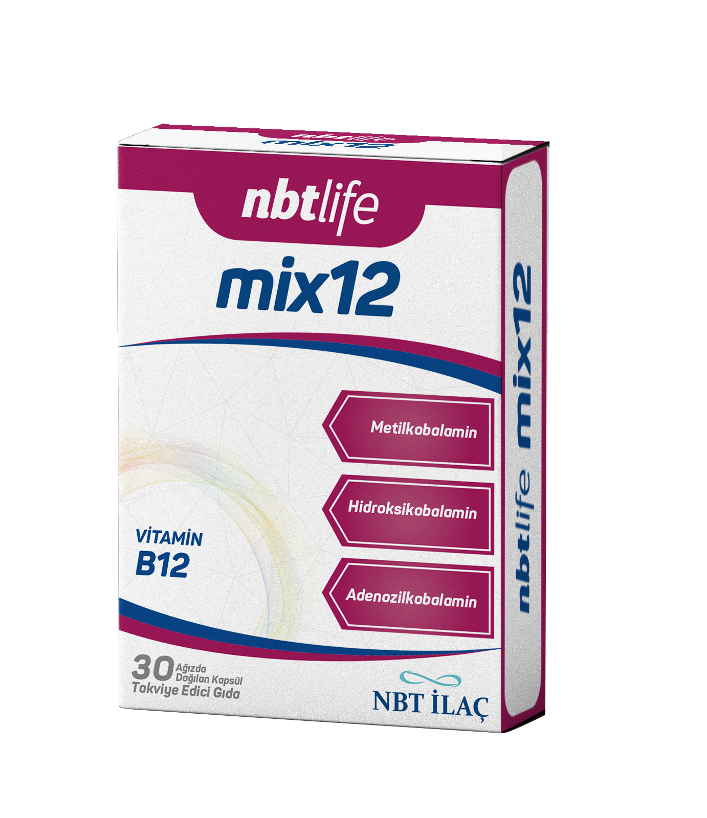NBT Mix12 (Vitamin B12) Ağızda Dağılan 30 Kapsül
