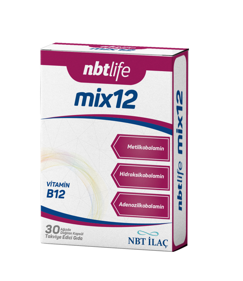 NBT Mix12 (Vitamin B12) Ağızda Dağılan 30 Kapsül