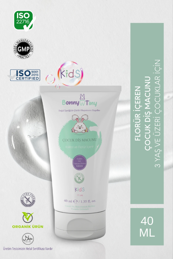 Bonny Tiny Çocuk Diş Macunu Kids 40 ml (3 yaş+)