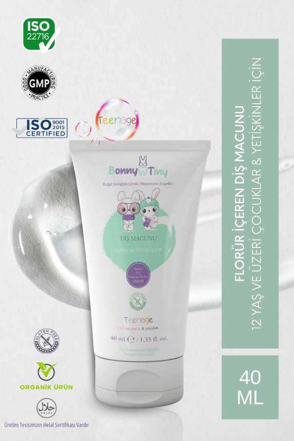 Bonny Tiny Teenage Diş Macunu 40 ml (12 yaş+)