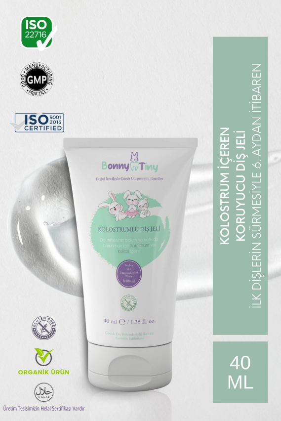Bonny Tiny Kolostrumlu Koruyucu Diş Jeli 40 ml