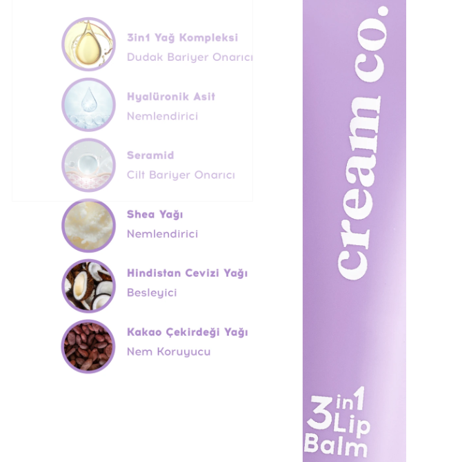 Cream Co. 3 in 1 Lip Balm 10 ml - 402 Bubblegum