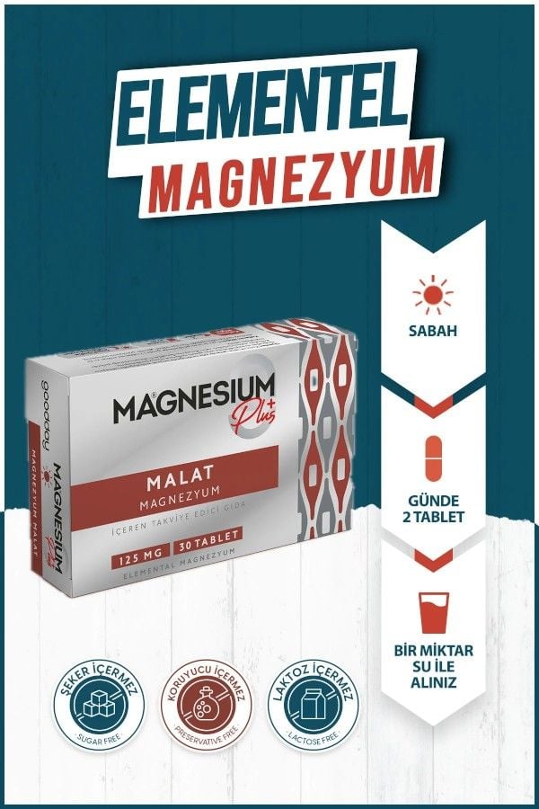 Goodday Magnesium +Plus Magnezyum Malat 30 Tablet