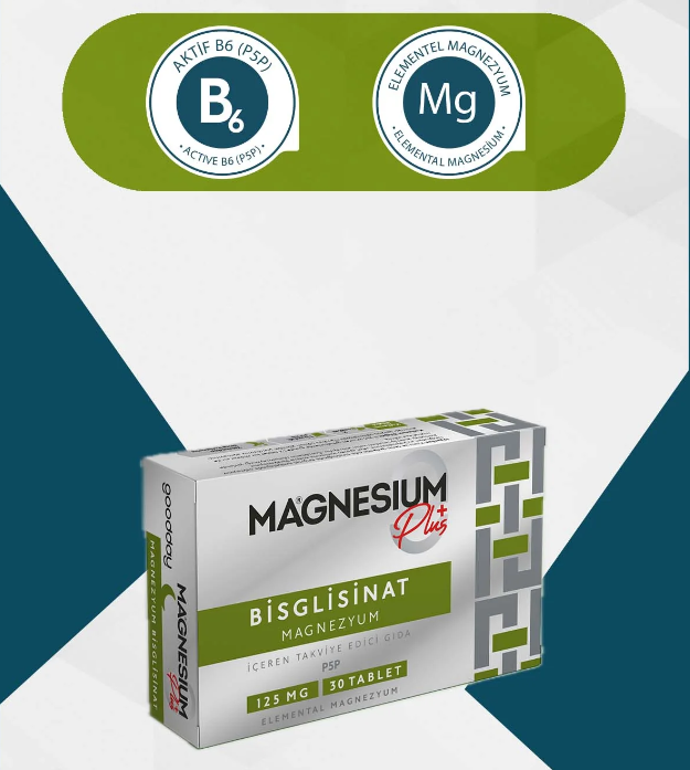 Goodday Magnesium +Plus Magnezyum Bisglisinat 30 Tablet