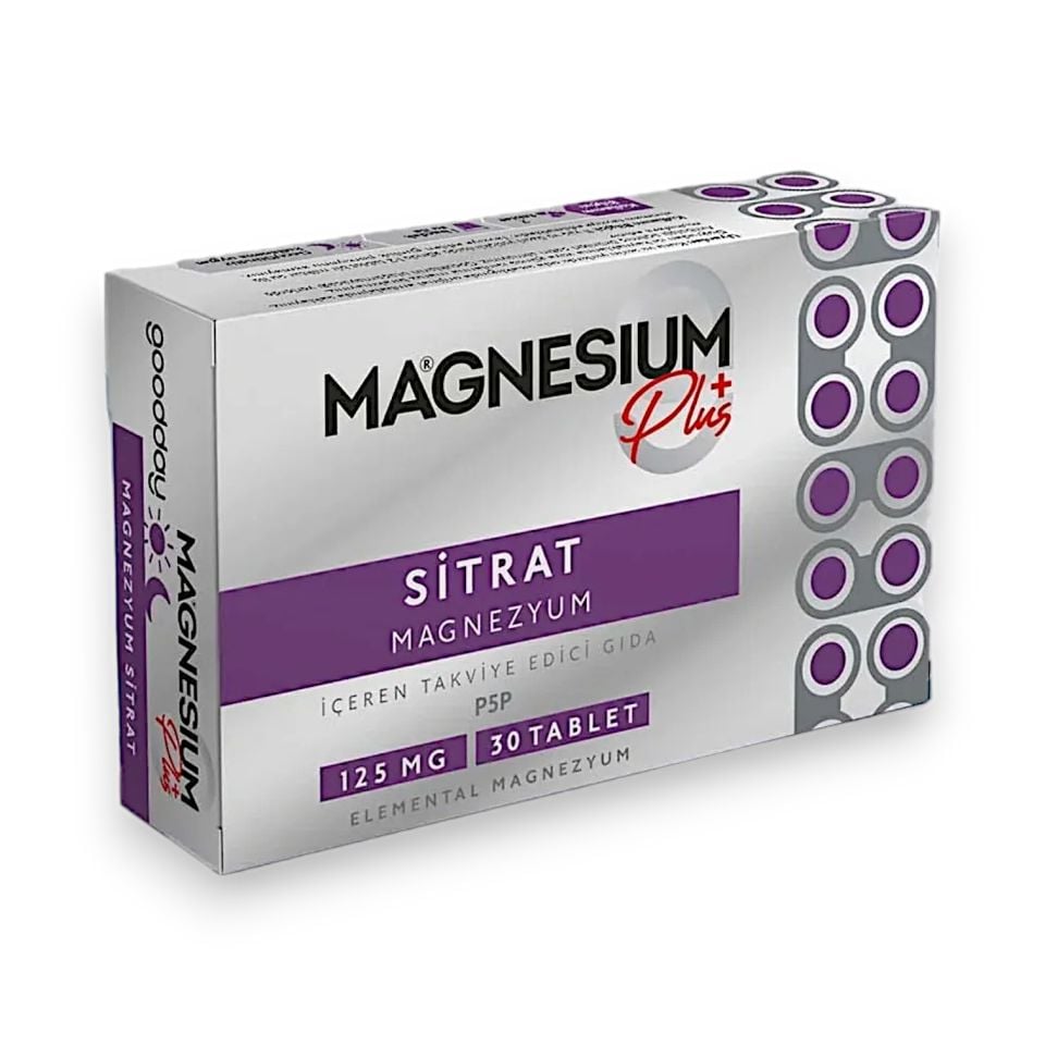 Goodday Magnesium +Plus Magnezyum Sitrat 30 Tablet