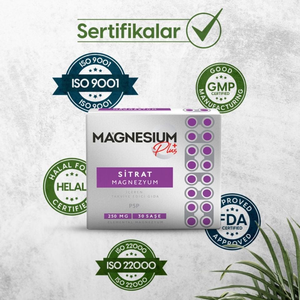Goodday Magnesium +Plus Magnezyum Sitrat 30 Saşe
