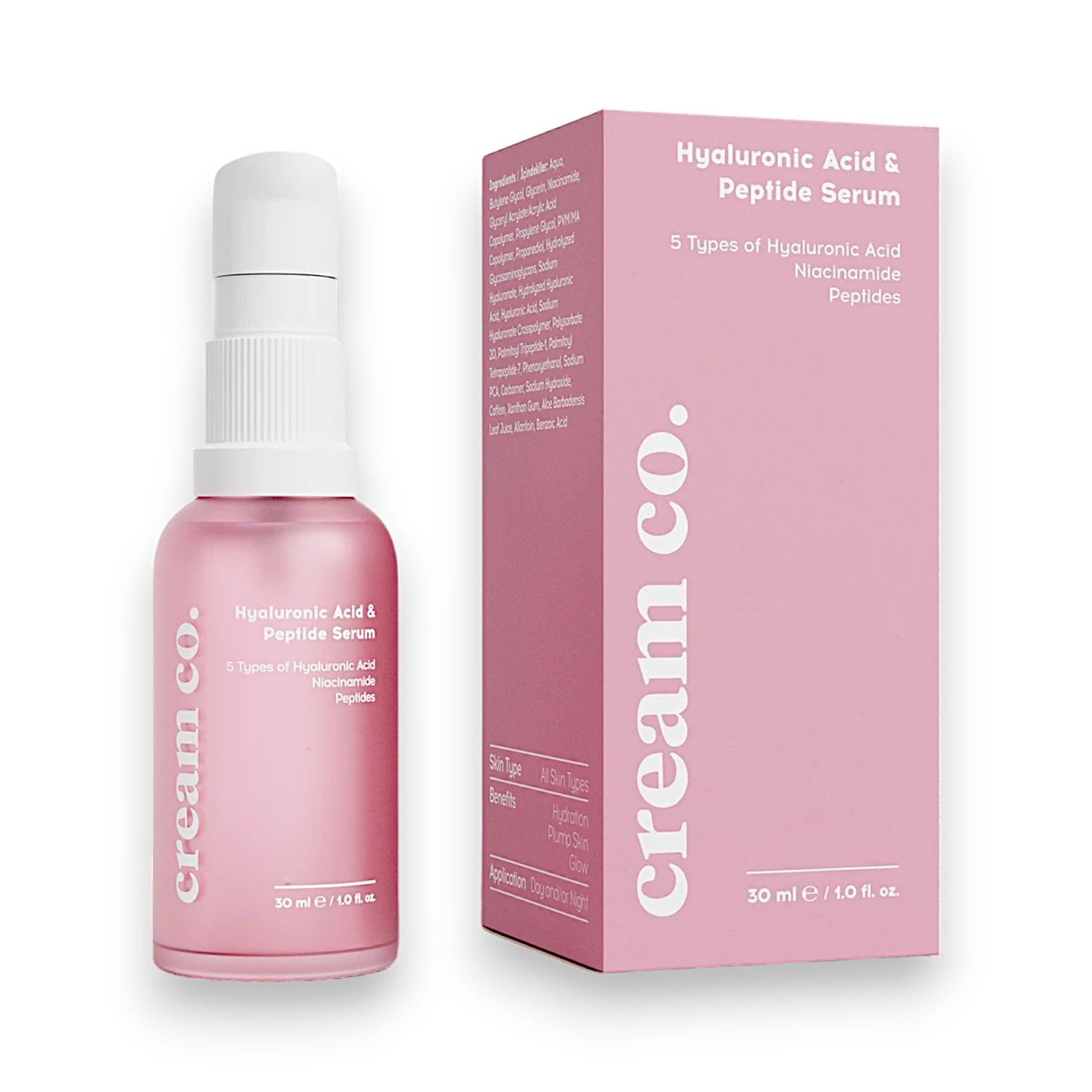 Cream Co. Hyaluronik Acid & Peptide Serum 30 ml
