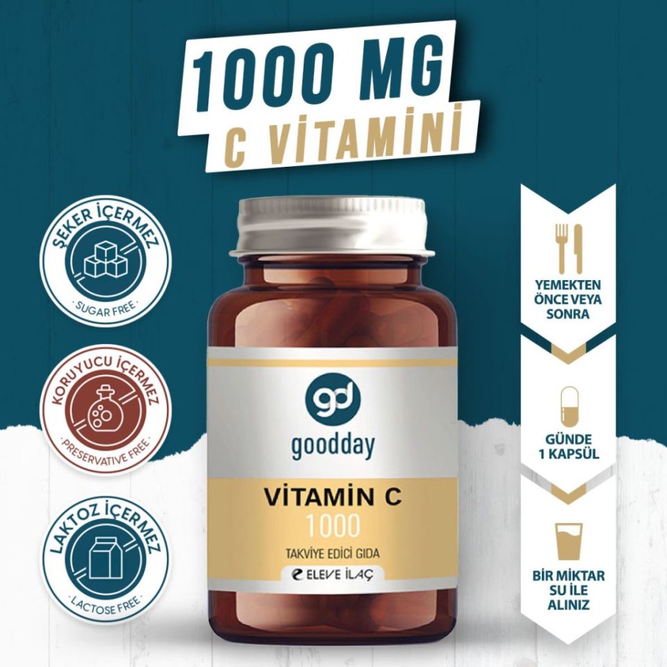 Goodday Vitamin C 1000 mg 60 Kapsül