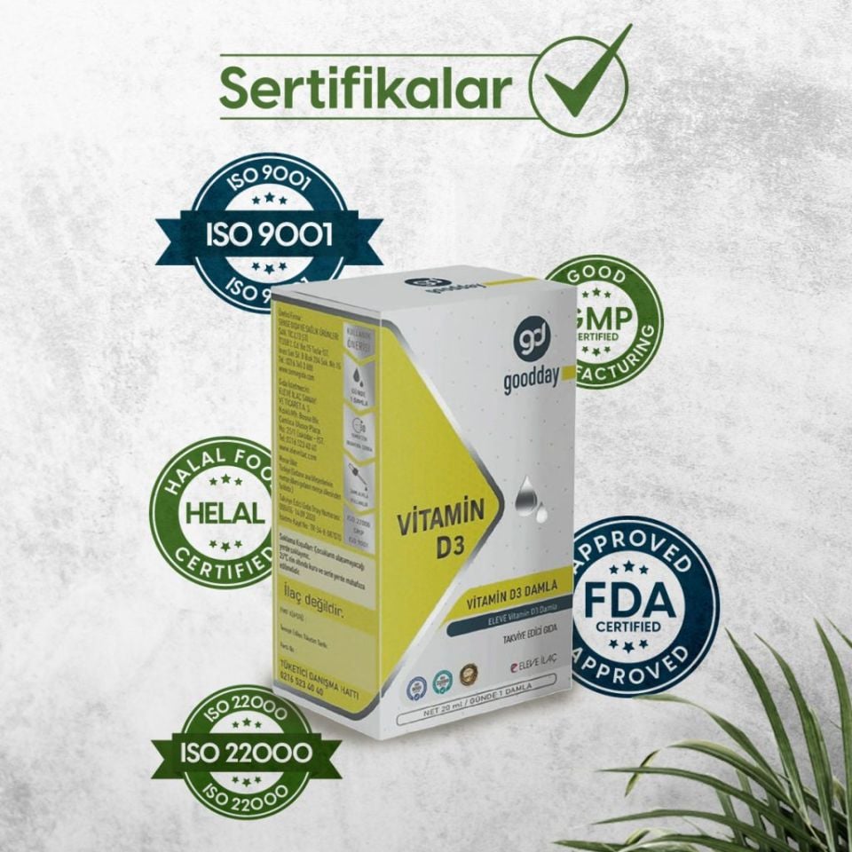 Goodday Vitamin D3 Damla 20 mL