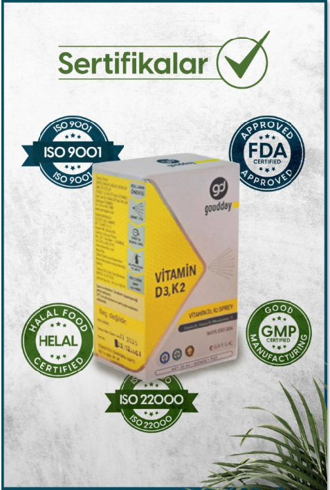 Goodday Vitamin D3K2 Sprey 20 mL