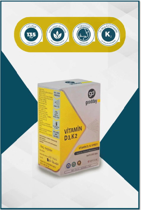Goodday Vitamin D3K2 Sprey 20 mL
