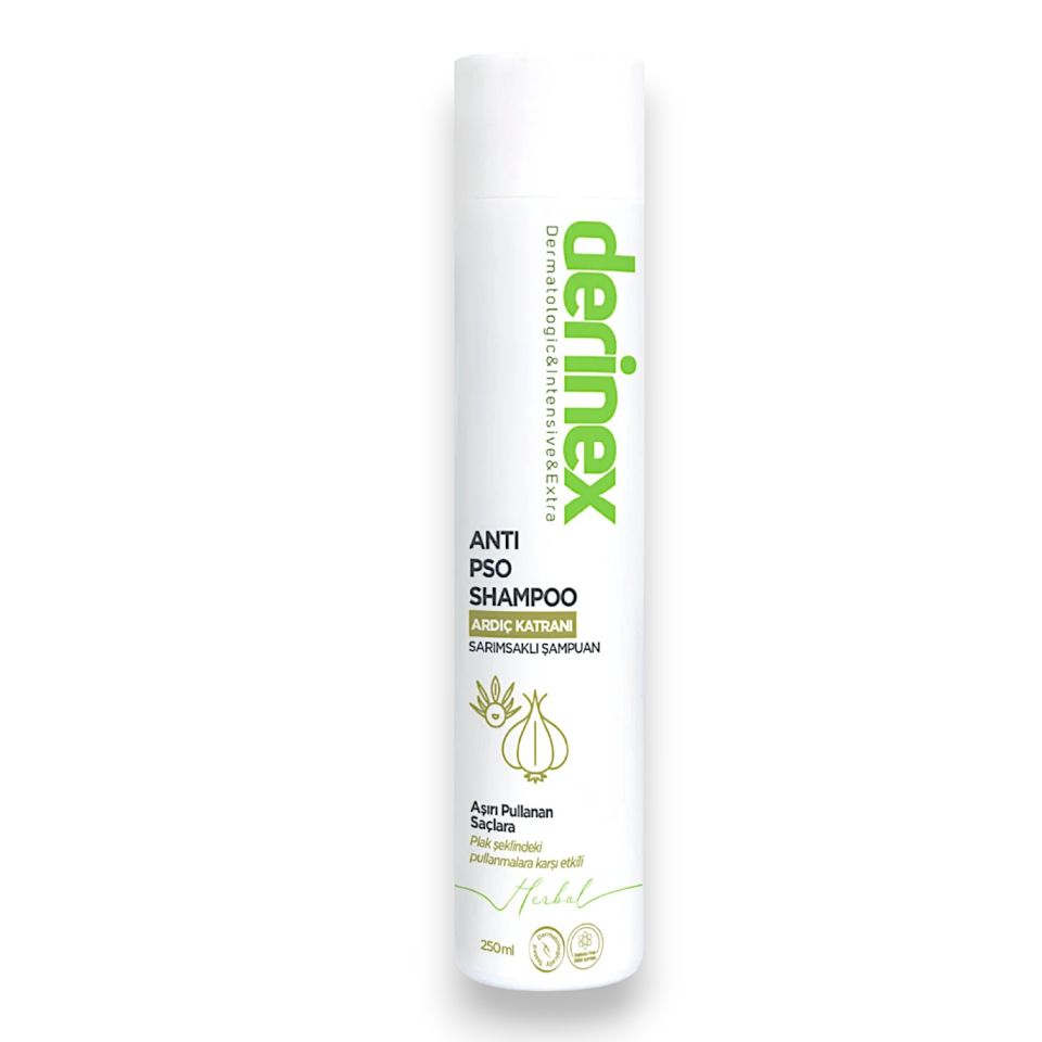 Derinex Ardıç Katranı - Sarımsaklı (Bitkisel) Saç Bakım Şampuanı 250 mL