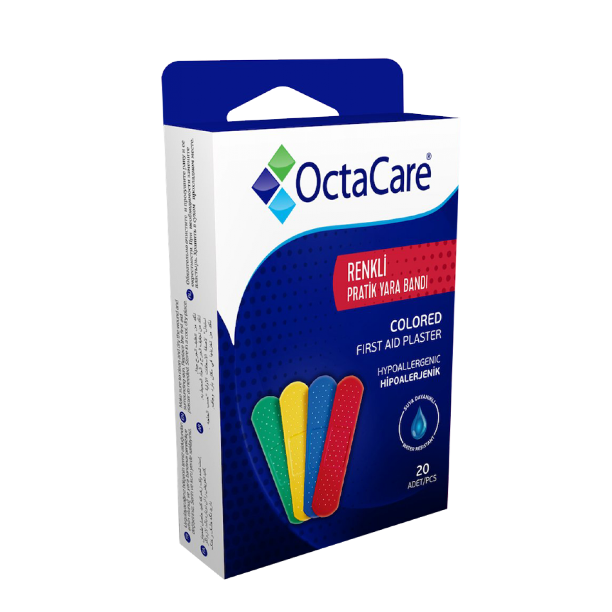 Octacare Renkli Pratik Yara Bandı 20 Adet