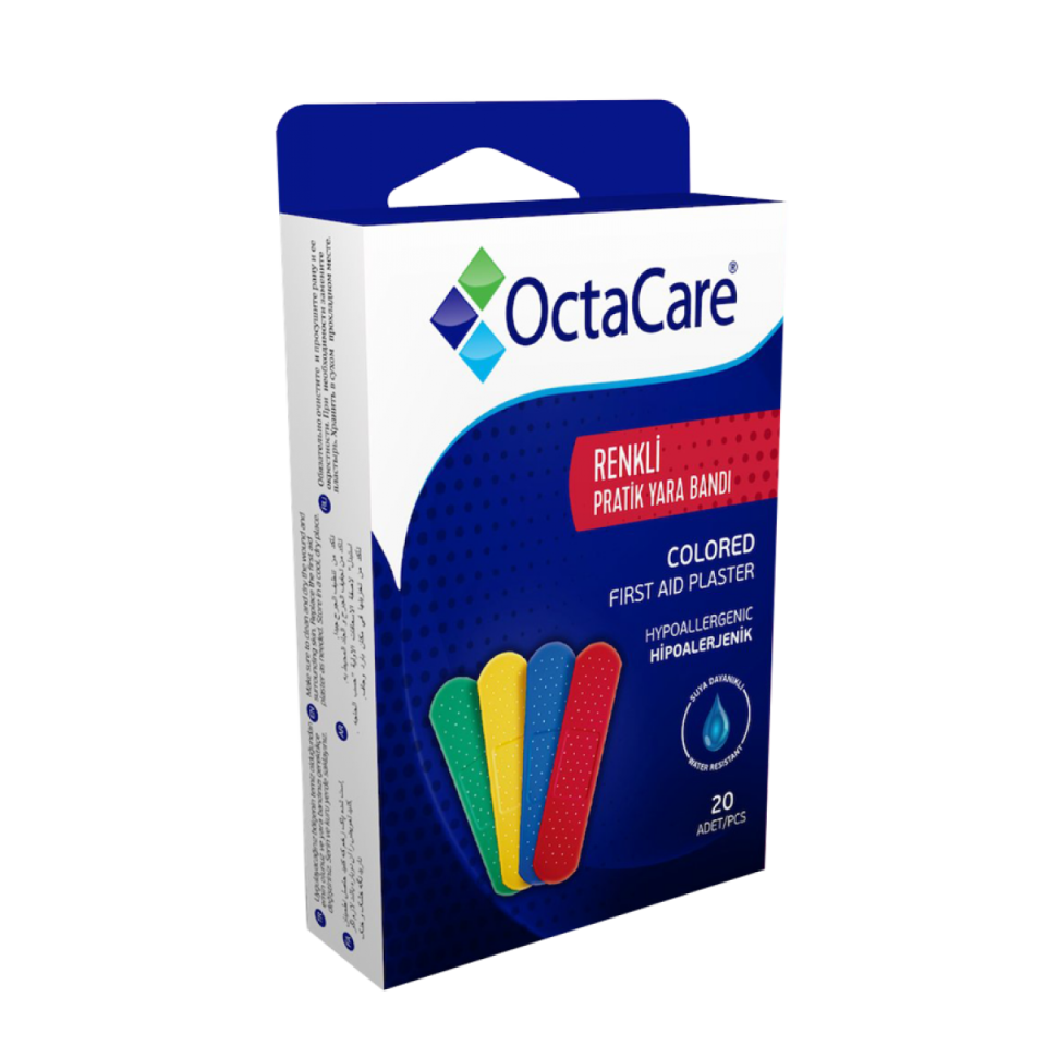 Octacare Renkli Pratik Yara Bandı 20 Adet