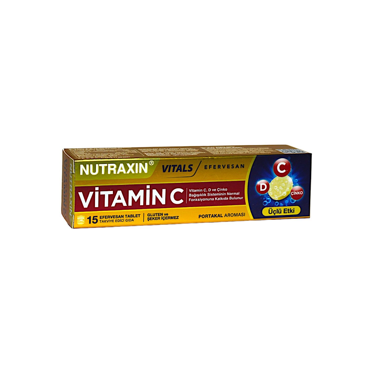 Nutraxin Vitamin C, D, Çinko 15 Efervesan Tablet