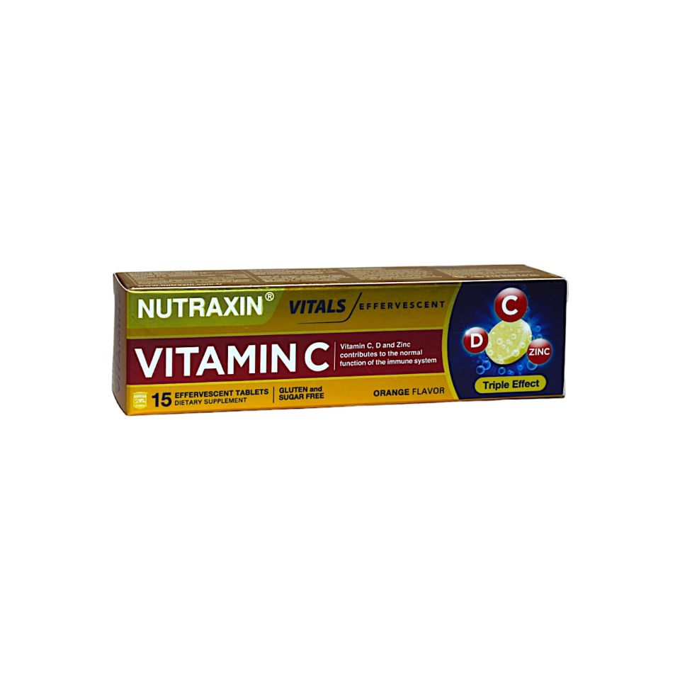 Nutraxin Vitamin C, D, Çinko 15 Efervesan Tablet
