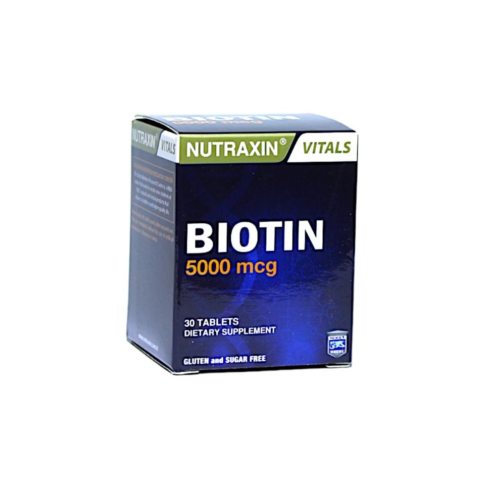Nutraxin Biotin 5000 mcg 30 Tablet