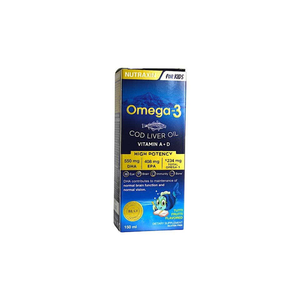 Nutraxin Omega-3 Balık Yağı Şurubu 150 mL