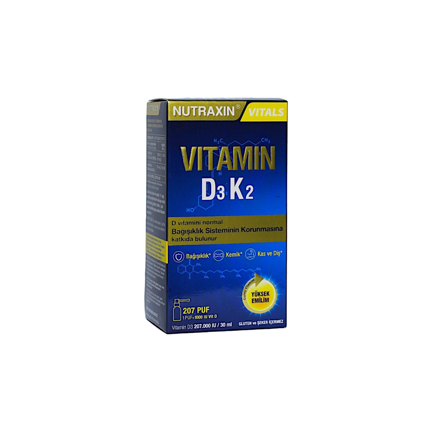 Nutraxin Vitamin D3K2 Sprey 30 mL