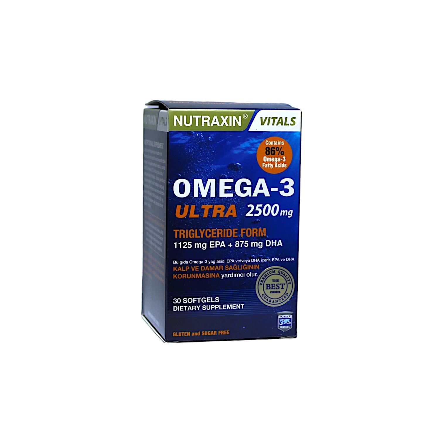 Nutraxin Omega-3 Ultra 2500 mg 30 Softgel Kapsül