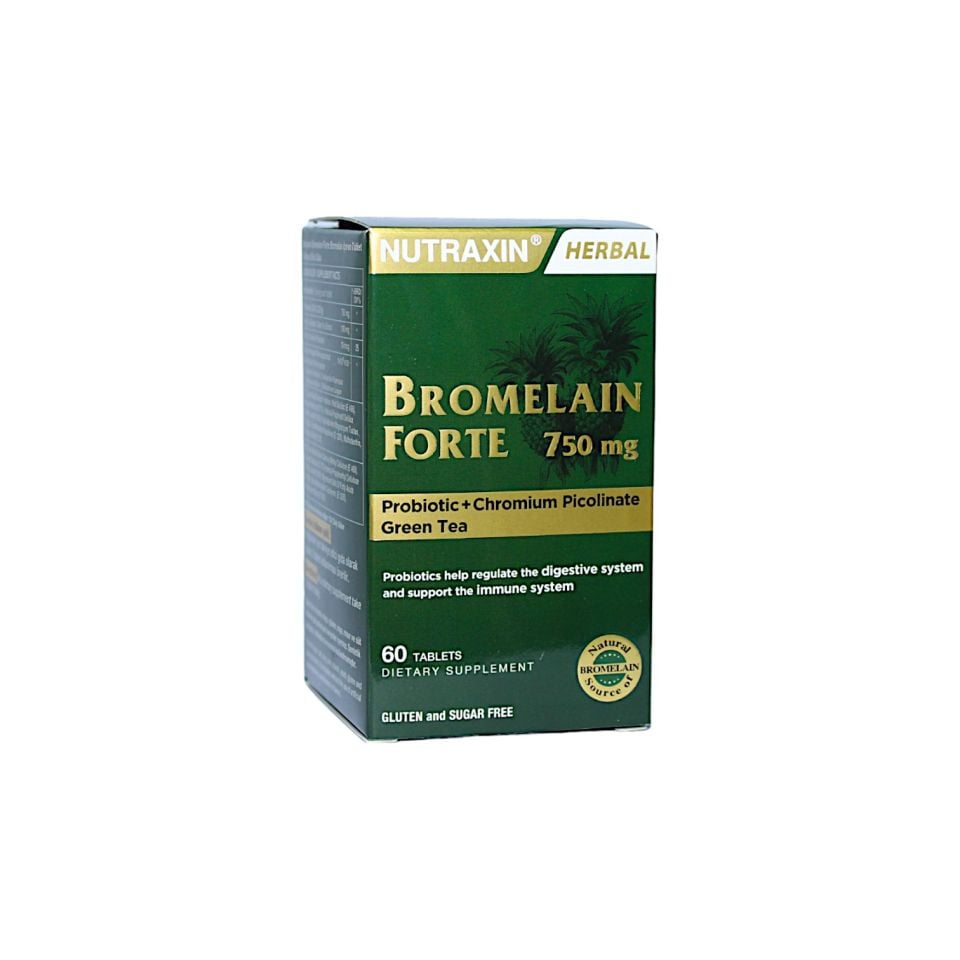 Nutraxin Bromelain Forte 750 mg 60 Tablet