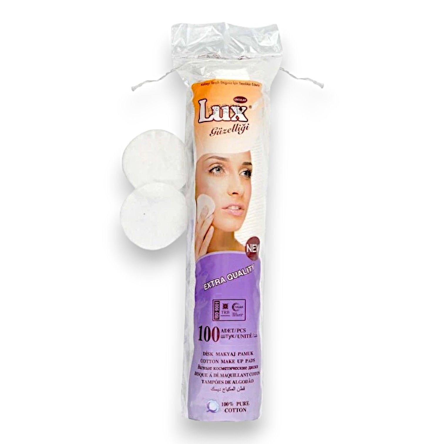 Lux Makyaj Temizleme Pamuğu Disk 100'lü
