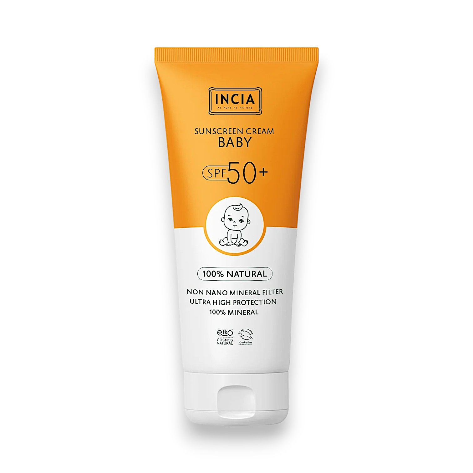 Incia Bebekler İçin Doğal Güneş Kremi 50 SPF+ 50 ml