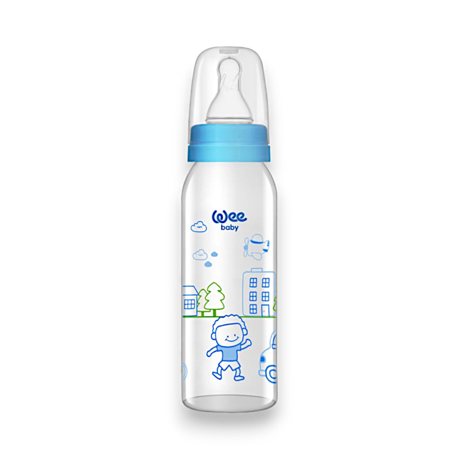 Wee Baby Klasik Cam Biberon 250 ml - Mavi
