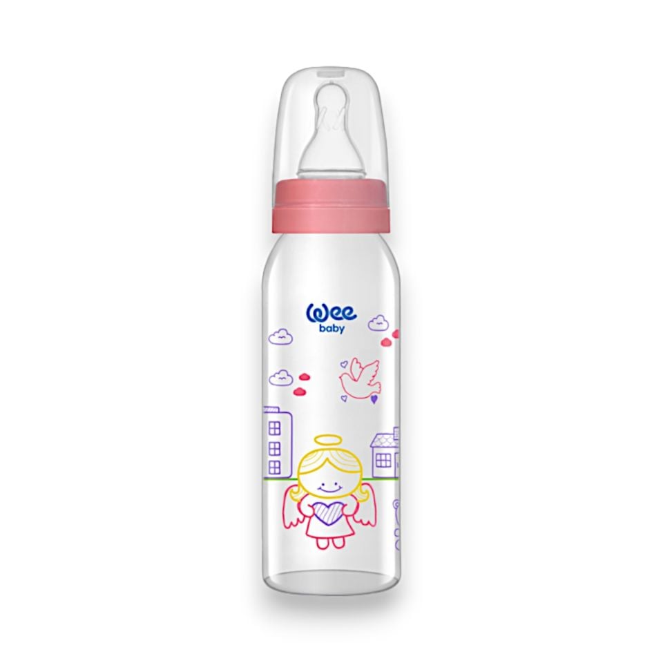 Wee Baby Klasik Cam Biberon 250 ml - Pembe