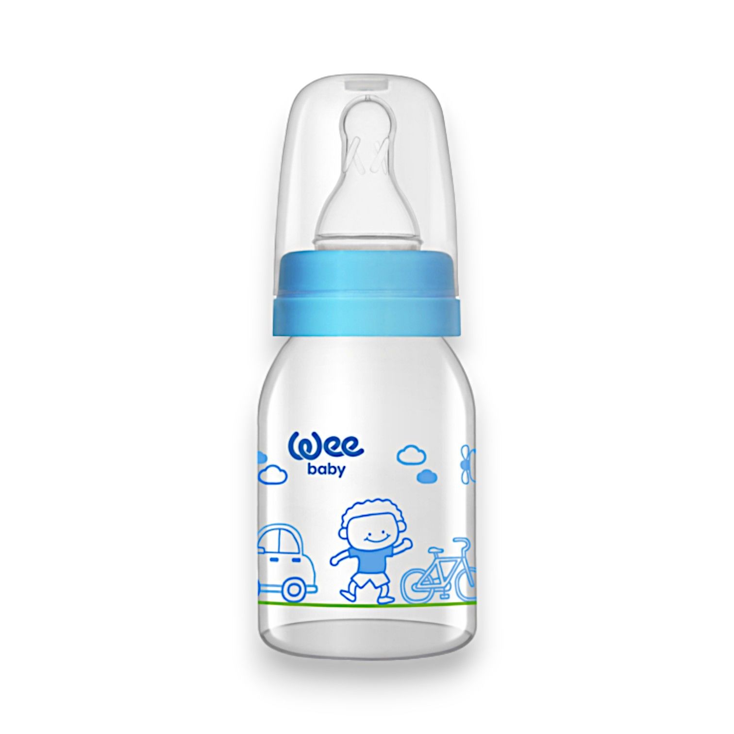 Wee Baby Klasik Cam Biberon 125 ml - Mavi