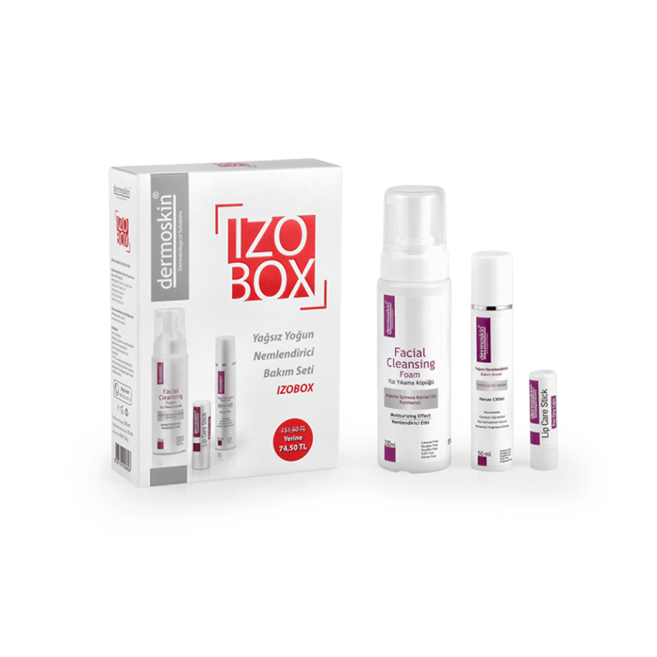 Dermoskin Izobox Yağsız Yoğun Nemlendirme Bakım Seti