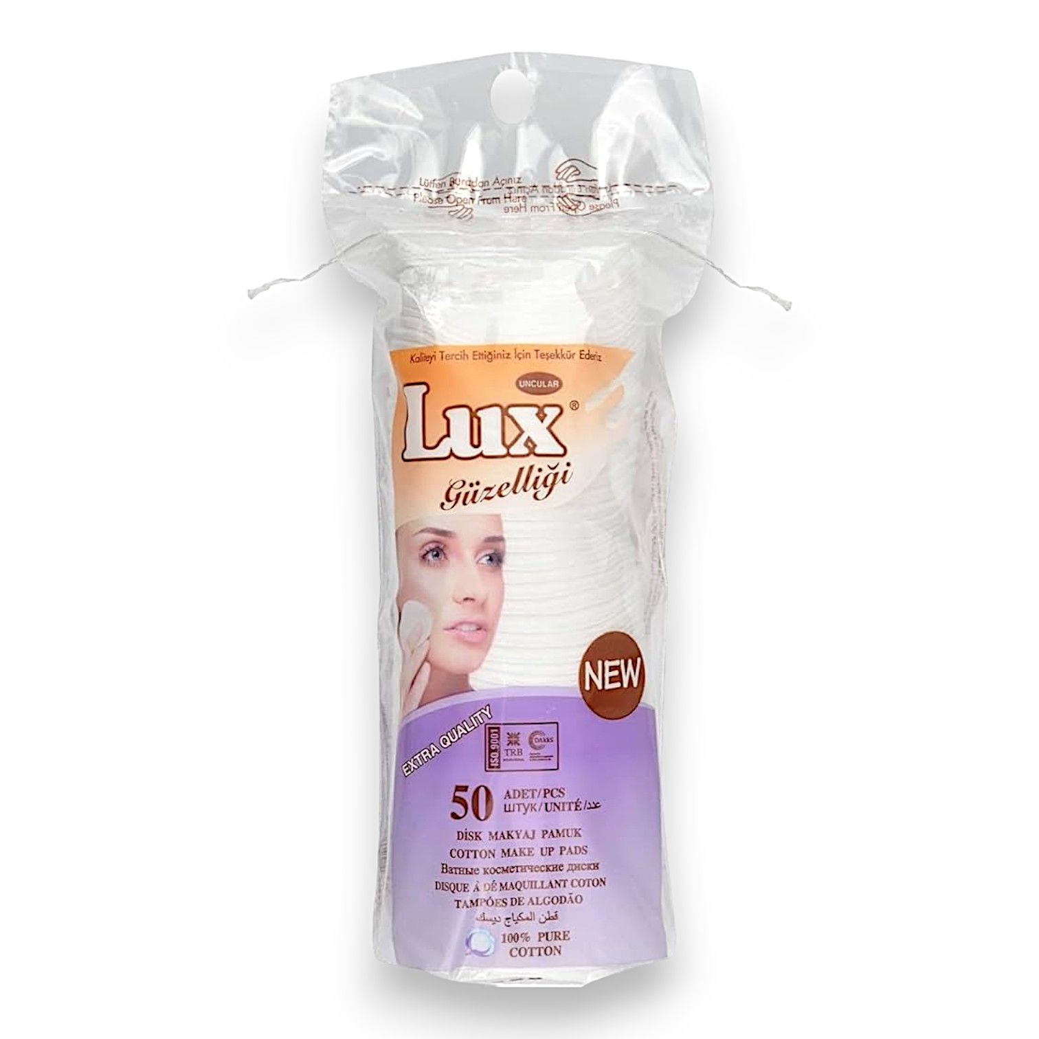 Lux Makyaj Temizleme Pamuğu Disk 50'li