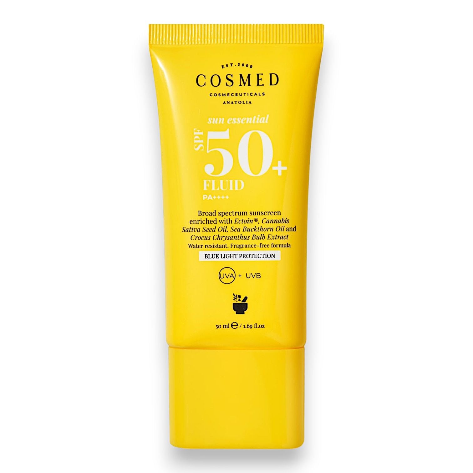 Cosmed Fluid SPF50+ Tüm Cilt Tipleri için Yüz Güneş Kremi 50 ml