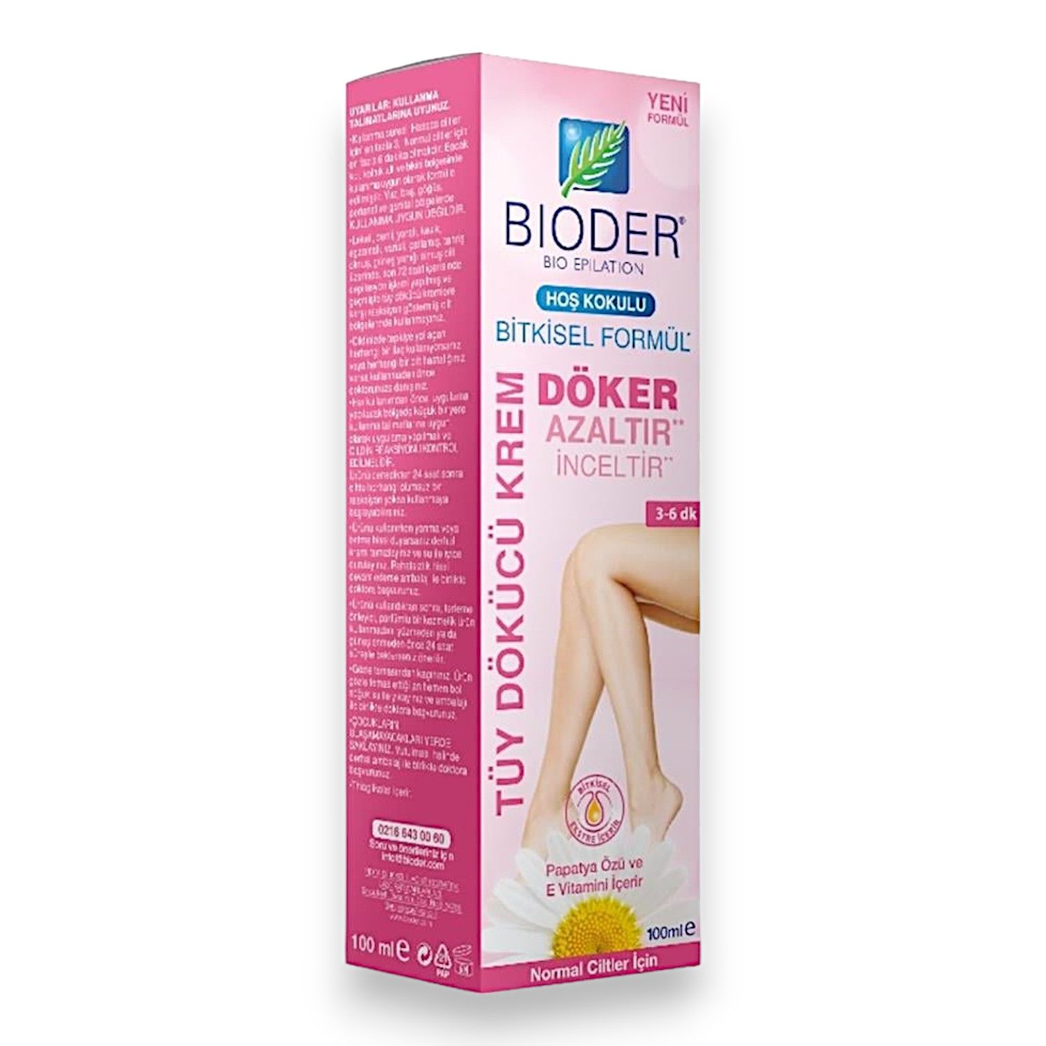 Bioder Normal Ciltler İçin Tüy Dökücü Krem 100ml