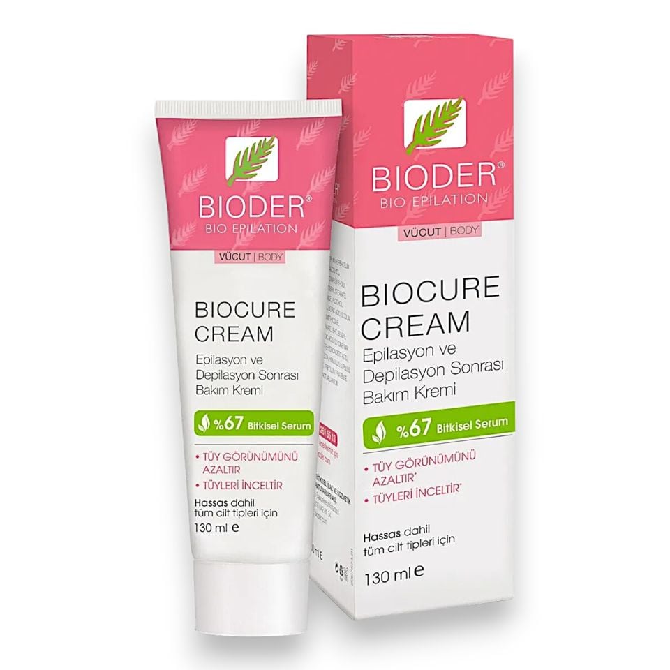 Bioder Biocure Vücut İçin Tüy Azaltıcı Krem 130 ml